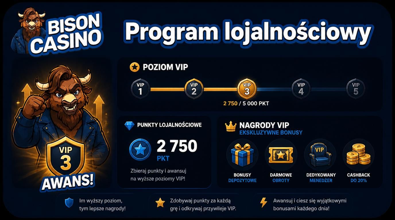 Grafika ilustrująca program lojalnościowy z rangami i punktami VIP