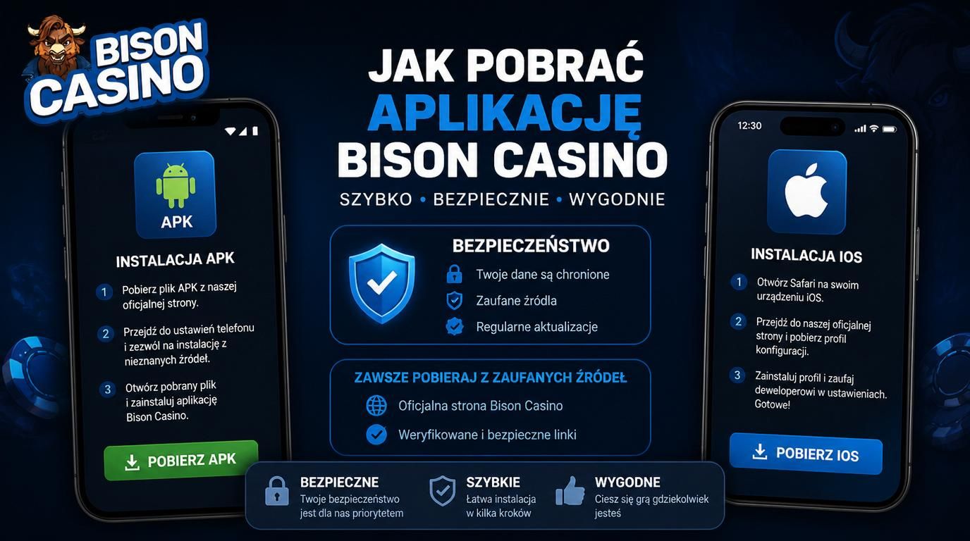 Instalacja aplikacji Bison Casino krok po kroku (Android, iOS, weryfikacja)