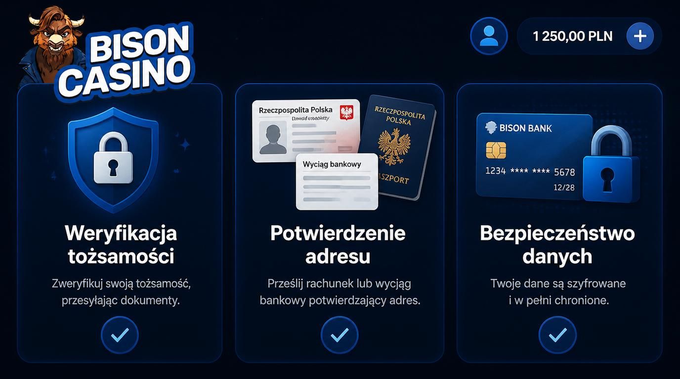 weryfikacja dokumentów i ochrona danych w Bison Casino